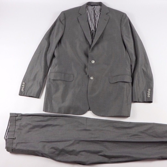 Brooks Brothers 1818 Fitzgerald 2 Piece Suit Gray